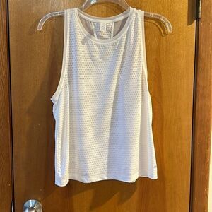 Cute semi sheer work out tank top